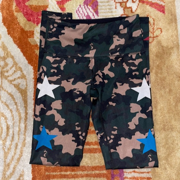 Noli Combat Camo Star Print Leggings SZ XS VGUC - Picture 3 of 5